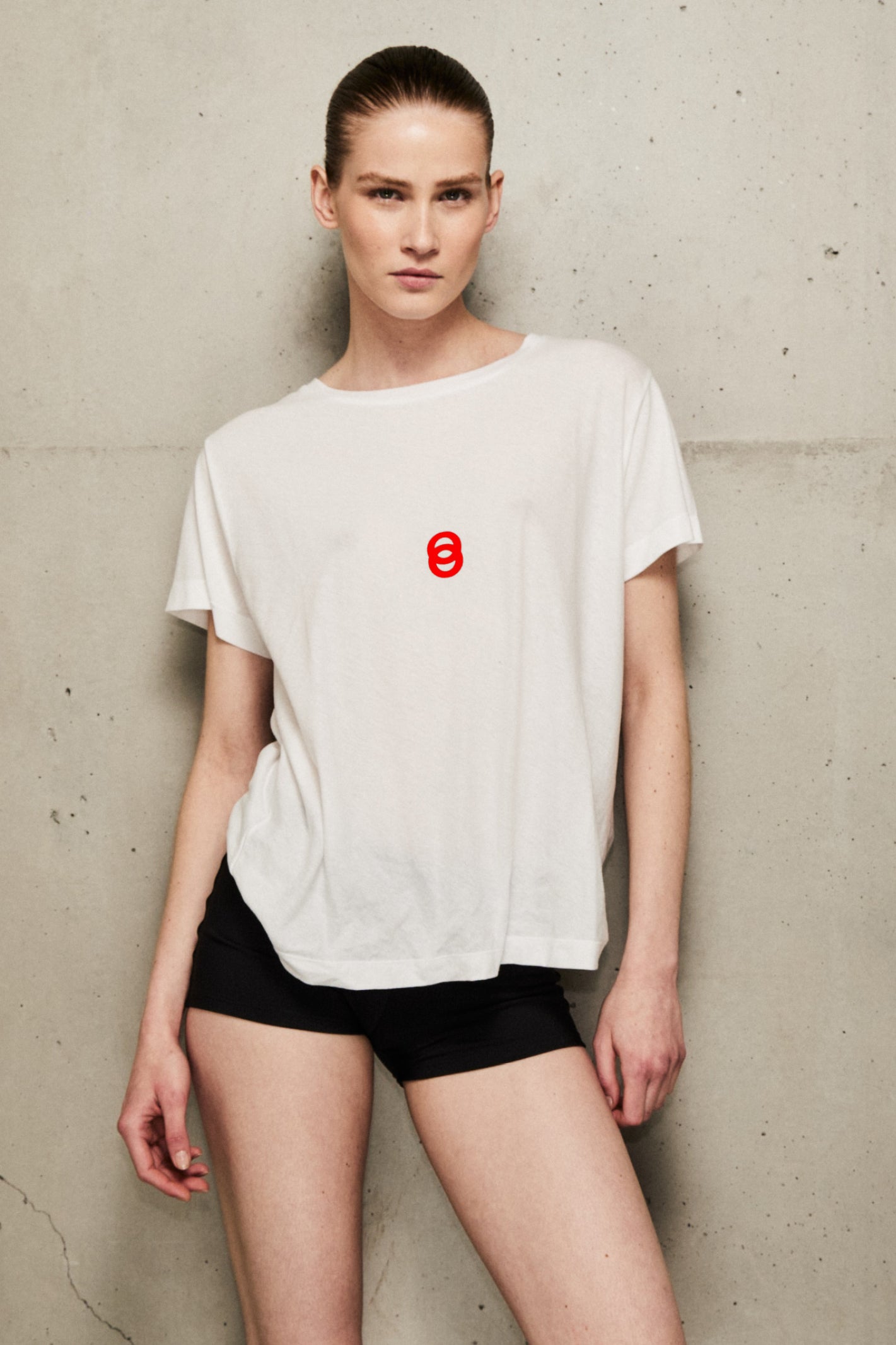 ANDREA RED LOGO - T shirt UNISEXE