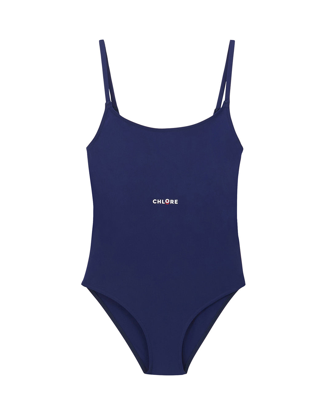 H2O Recycled Thinstrap U Back Swimsuit - Summer Navy