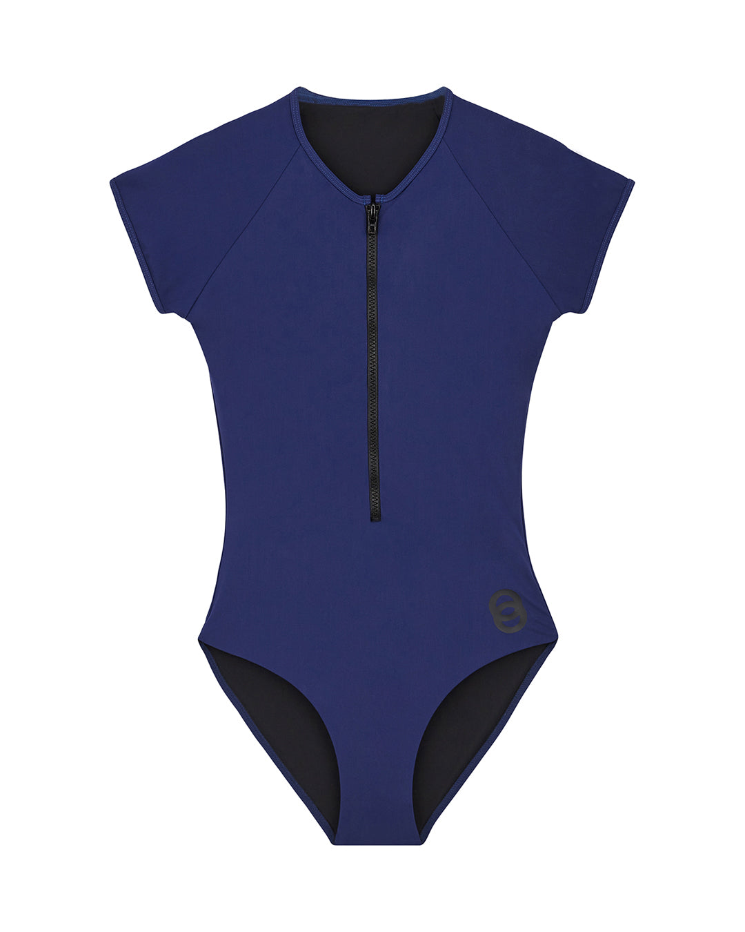 IXELLES Short-Sleeved Swimsuit - Recycled Summer Navy